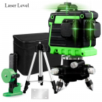 Kahekordse elektrilise + statiivi laseri 12. joonega punase ja rohelise &uuml;lit&auml;pse seinakinnitusinstrumendi komplekt EU Plug roheline