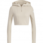 Adidas FW24 FUSTL WP HDY Sportlik vabaaja kapuutsiga pusa Naiste dressipluus Helepruun JM6210 XL