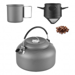 Matkaveekeetja tassi ja kohvifiltriga v&auml;litingimustes kasutatava veekeetja seljakoti veekeetja 1,4 l Pot + 250ML cup + coffee filter