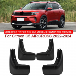 Sobib Citroen C5 AIRCROSS 2022-2024 auto stiiliga ABS-auto porilappide pritsmekaitse porikaitsmed poriklapid eesmise tagumise poritiiva auto lisavarustus must