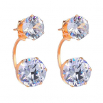 Mood Naiste Double Cubic Zirconia Drop Ear Jope Piercing K&otilde;rvar&otilde;ngad Ehted
