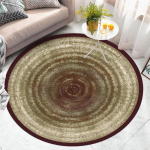 Elutoa &uuml;mmargune vaip Paks voodi vaibad Pehmed libisemisvastased &uuml;mmargused p&otilde;randavaibad Lipsu v&auml;rvimismatt diameter 160CM