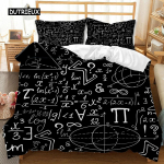 Must Valge Tekikott Matemaatilise Arvutuse Valem Teismeliste Poiste Voodipesukomplekt Voodipesu Toakujundus Voodiriided Tekikott 70x133cm 2pcs