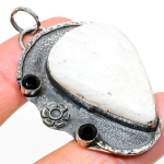 Scolecite, Spinel Handmade 925 Sterling Silver Gift Pendant 2.40 v2y07