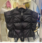 2024 Talv Uus V&auml;lismaa Stiil L&uuml;hike Valge Pardi Udusuled Jakk Vest Vest Vest Jakk Naistele one size fits all must