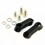 2 TK universaalne mootorratta tahavaatepeegli pikendus t&otilde;usutoru pikendusadapter, modifitseeritud eesmine &uuml;lekandealuse laiendusklamber punane