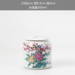 Retro sinivalge suletud keraamiline teekann hoiupurk majapidamiskeraamika hoiustamine v&auml;ike teekann kodu kaunistamine keraamiline pott