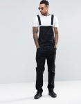 Meeste Slim Fit Valged Denim Tunked - Euroopa ja Ameerika stiil 4XL must