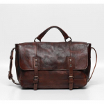 Ehtsast nahast meeste vabaaja &otilde;lakott, crossbody-kott, k&auml;sitsi h&otilde;&otilde;rutud vintage-nahast pealmine kiht lehmanahast s&otilde;numikott One Size kohv