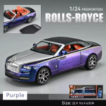1:24 Rolls-Royce Dawn automudeli simulatsioon sulamist kabriolett sportauto heli ja valgusega tagasi t&otilde;mmatav m&auml;nguauto poiss kingituste kollektsioon kaunistused lilla