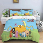 Multikas Seiklus Aeg Finn Ja Jake Tekikate Tekk Voodi &Uuml;he Inimese Twin T&auml;is Queen Suurus 3D Noorte T&uuml;druk Poiss Kingitus 135X200cm-2pcs white