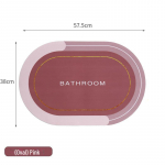 Diatom Mud kiiresti kuivav libisemisvastane matt vannituppa, tualetti ja k&ouml;&ouml;ki square roosa