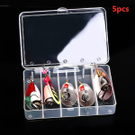 KALANDUS 5tk Willow Spinner S&ouml;&ouml;t 8,0g 12,5gVask Suurus 3#-5# koos Treble Hookiga 2#-1/0# p&uuml;&uuml;gilant 8.0g/12.5g-5pcs