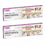 2 calendriers des Anniversaires en bois 40 x 12 cm