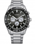 CITIZEN Eco-Drive Kronograaf Safiir Roostevaba Teras Meeste K&auml;ekell CA4674-58E must