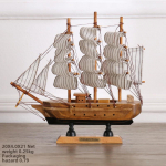 K&auml;sitsi valmistatud puidust purjekas mudel dekoratsioon &ndash; Sile purjetamine l&otilde;petamiskingitus Refer to option picture