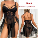 Seksikas aluspesu Seksikas v&otilde;rk L&auml;bipaistvad pidžaamad Pitsi tikandiga sukahoidjatega &ouml;&ouml;s&auml;rk Vabaaja riided S