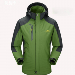 Hubane meeste v&auml;lijope kapuutsiga tuulekindel veekindel vihmajope Tuulejope 5 taskuga jakk matkamiseks, kalastamiseks, jooksmiseks 3XL heleroheline v&auml;rv