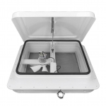 14-tolline katuseventilatsioonif&auml;nn 12V mootoriga, p&ouml;&ouml;ratav, kaugjuhtimispuldiga, v&auml;ljat&otilde;mbeventilatsioonif&auml;nn matkaautole