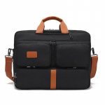 Oxfordi riidest messenger-kott vabaaja meeste ja naiste crossbody-kott reisifotograafia kaamerakott kandekohver must