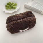 Ka&scaron;miirist kosmeetikakott T&otilde;mblukuga kott meigihoiukott Reisikosmeetikakott Armas koolitarbed Suure mahutavusega kott beež