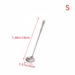 1 tk roostevabast terasest pika k&auml;epidemega segamislusikas, j&auml;&auml;tise magustoidulusikas, s&ouml;&ouml;giriistad S19cm