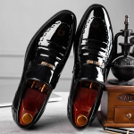 Lakknahast meeste kingad, libisevad Oxfordis meeste pulmapeoks, kontorit&ouml;&ouml;jalatsid Suures suuruses Klassikalised vabaajamoe kingad 38