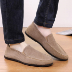 Meeste Suured Loaferid Kingad Lamedad Sussid Kangas Slip-on Meeste Gommino S&otilde;idukingad Mood Suvine Stiil Pehmed Meeste Mokassiinid 45 kohv