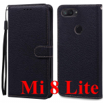 Mi 8 Lite &uuml;mbris Xiaomi Mi 8 jaoks Nahast rahakotiga klapp&uuml;mbris Xiaomi Mi 8 Lite / Xiaomi 8 Mi8 telefoni&uuml;mbrise Coque Fundas Shell jaoks