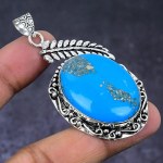 Turquoise handmade 925 Steling Silver Jewelry Pendant 2.40 J3n77