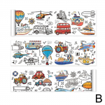 Laste joonistusrull Kleepuv v&auml;rviline t&auml;itepaber, rull v&auml;rvimispaberirull lastele, meisterdamine maalimiseks, &otilde;petlikud m&auml;nguasjad One Size