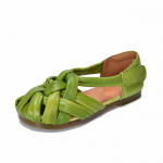 Johnature Ehtne Nahast Lamedad Rooma Sandaalid Kootud &Otilde;&otilde;nes Hingavad Naiste Kingad 35 roheline
