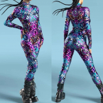 3D digitaaltr&uuml;kk Lavakost&uuml;&uuml;mid T&auml;iskasvanutele Halloweeni &Uuml;ritused Karnevali Teemapidu Cosplay Riietus M&auml;ngimine Jumpsuit Kids S-120cm