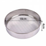 Kitchen Mesh Flour Sifter Round Stainless Steel Flour Sieve Strainer Sifters MIT