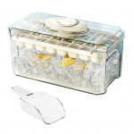 MIT-i j&auml;&auml;kuubiku vormialus kaanega, j&auml;&auml;kulbiga 32 &otilde;&otilde;nsusega j&auml;&auml;kuubikumasin s&uuml;gavk&uuml;lmiku jaoks Lihtsalt vabastatav DIY j&auml;&auml;kuubikualus viskikokteilikohvi jaoks 32 Cavity valge