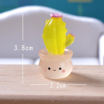 Figuurid Miniatuurid Armsad Helendavad Sukulendid Kaktus Mikro Maastiku Kaunistused Kodu Kaunistuste jaoks Auto Toa Sisekujunduse Aksessuaarid kollane