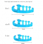 Gel Toe Stretcher & Separator - Soft Bunion Relief, Hammer Toe Corrector (S/M/L Size), Sold as Pair S
