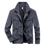 Meeste Moodsad Joped Kevad S&uuml;gis Meeste Sametjakk Slim Fit Vintage Stiil Mehelik Vabaaja T&otilde;mblukuga Joped Moodne Pikkade Varrukatega &Uuml;ler&otilde;ivad XXXL hall
