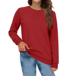 Naiste moodne, laia kaelusega pikkade varrukatega kapuutsita fliis, vaba &uuml;hev&auml;rviline vabaaja kapuuts L