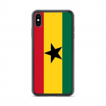 Coque iPhone - Ghana - XS Max - Souple - Mitmev&auml;rviline - Disain Drapeau