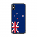 Coque iPhone &ndash; mitmev&auml;rviline &ndash; Drapeau Nouvelle-Z&eacute;lande &ndash; Souple &ndash; TPU &ndash; &Uuml;hilduv iPhone X