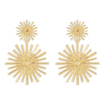 Euroopa ja Ameerika populaarsust koguvad k&otilde;rvar&otilde;ngad, isikup&auml;rastatud Metal Sense SUNFLOWER k&otilde;rvatropid Liialdatud t&auml;naval tulistamine ebaregulaarsed k&otilde;rvar&otilde;ngad naistele