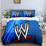 Moodne maadlus Spordid W-Wwe 3D Prinditud Voodipesukomplektid Vooditarvete Komplekt Tekikott Voodikatte Komplekt Voodipesu Komplekt Luksuslikud Kingitused EU Twin 135x200cm black