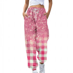 Naiste spordip&uuml;ksid taskutega, moekad lillemustriga, elastse v&ouml;&ouml;kohaga, vabaaja dressip&uuml;ksid S