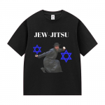Jew-Jitsu Juudi Judo Karate Naljakas Meem Prindiga T-s&auml;rk Meeste R&otilde;ivad Vintage &Uuml;lem&otilde;&otilde;dulised T-s&auml;rgid Mood Kvaliteetsest Puuvillast T-s&auml;rgid 4XL