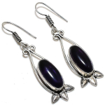Natural Amethyst Gemstone 925 Sterling Silver Jewelry Earring 2.52 z9z01