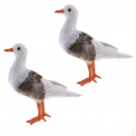 2Pc Simulated Seagull Artificial Bird Vivid garden and home Decor Props Ornament