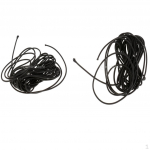 2pcs Black Elastic Rope Shock Cord tie 5m Length 3mm Thickness