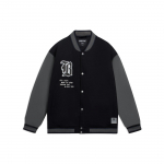 Li Ning Badfive V&auml;rviplokkide Disain &Uuml;he n&ouml;&ouml;pidega V-kaeluse Pikkade varrukatega Puuvillane Jakk Meeste Jakk Must AJMS053-2 L