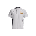 Under Armour Evolution Logo Tr&uuml;kitud Kootud V&auml;rvibloki Kapuutsiga L&uuml;hikeste Varrukatega Jakk Meeste jakid Haze-Gray 1367769-014 M